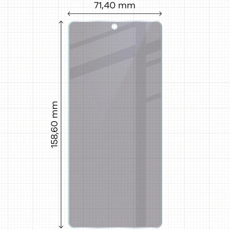 Prywatyzujące szkło hybrydowe Bizon Glass Mule Shadow do Asus ROG Phone 9 Pro, matowe