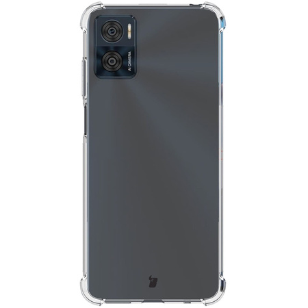 Etui + 2x folia Bizon Case Clear Pack do Motorola Moto E22 / E22i, przezroczyste