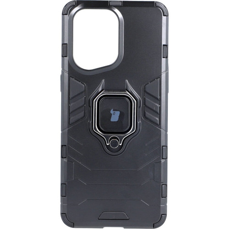 Etui Bizon Case Armor Ring do Oppo Find X5 Pro, czarne