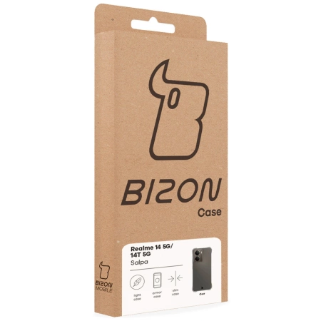 Elastyczne etui Bizon Case Salpa do Realme 14 5G / 14T 5G, przezroczyste