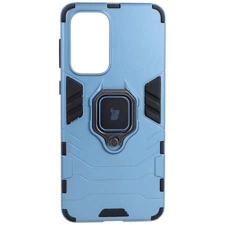 Etui Bizon Case Armor Ring do Galaxy A33 5G, niebieskie