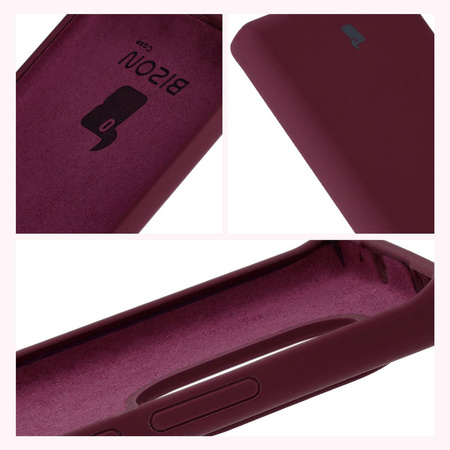 Silikonowe etui Bizon Soft Case do Realme GT 6 / 6T / Neo 6 / Neo 6 SE, ciemnofioletowe