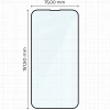 Szkło hartowane Bizon Glass Edge Duo do iPhone 13 Pro Max, czarna ramka, 2 sztuki