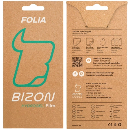 Folia hydrożelowa na ekran Bizon Glass Hydrogel Front do OnePlus 15, 1 sztuka