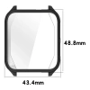 Etui z osłoną ekranu Bizon Case Watch Felipe do Garmin Venu X1, czarne