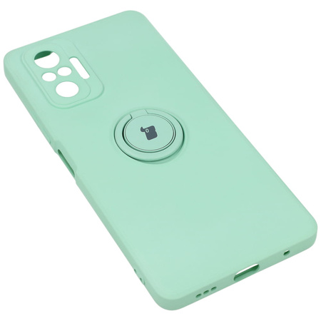 Etui Bizon Case Silicone Ring do Xiaomi Redmi Note 10 Pro, turkusowe