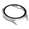 Etui ze szkłem do zegarka Bizon Case+Glass Watch do Huawei Watch GT6 46 mm, matowe srebrne