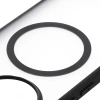 Etui z pierścieniem magnetycznym Bizon Case MatteO do Xiaomi Poco F7 Ultra, przydymione-czarne