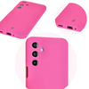 Silikonowe etui Bizon Soft Case do Galaxy M35 5G, neonowo-różowe