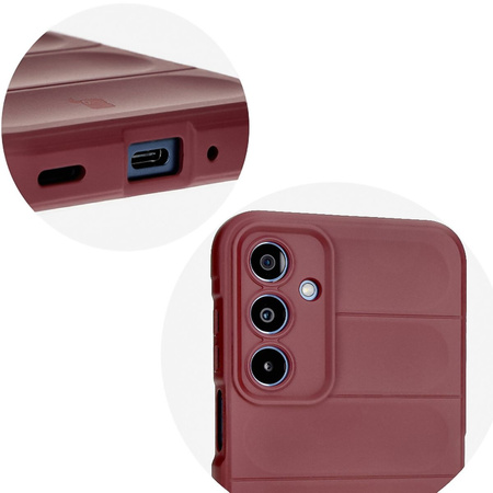 Pancerne etui Bizon Case Tur do Galaxy M35 5G, burgundowe