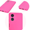 Silikonowe etui Bizon Soft Case do Motorola Moto G04, neonowo-różowe