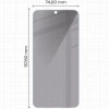 Prywatyzujące szkło hartowane Bizon Glass Clear Shadow Duo do Galaxy M35 5G / A35 5G / A55 5G, przyciemniane, 2 sztuki