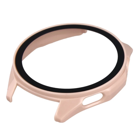 Etui ze szkłem do zegarka Bizon Case+Glass Watch do Huawei Watch GT6 46 mm, różowe