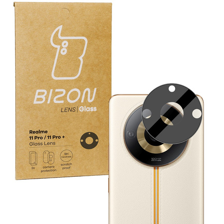 Szkło na aparat Bizon Glass Silk Lens do Realme 11 Pro/11 Pro +, 2 sztuki