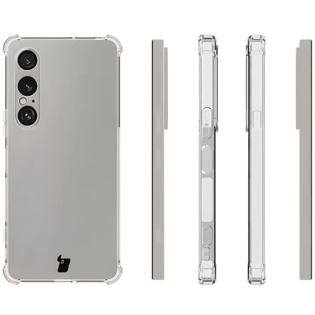 Etui + 2x szkło hartowane + szkiełko na obiektyw Bizon Case Clear Pack do Sony Xperia 1 VII