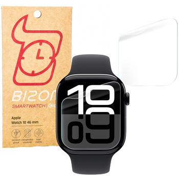 Folia hydrożelowa na ekran Bizon Glass Watch Hydrogel do Apple Watch 10 46mm, 2 sztuki