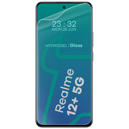 Folia hydrożelowa na ekran Bizon Glass Hydrogel Front do Realme 12+ 5G, 2 sztuki