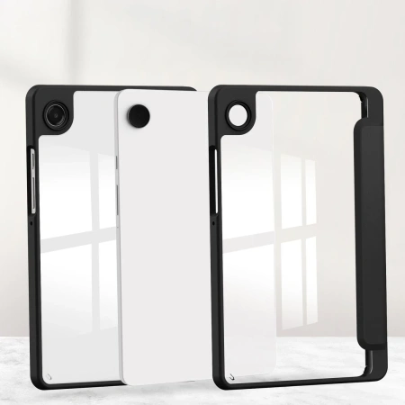 Etui z klapką Bizon Case Tab Clear Matt do Galaxy Tab A11 / A9, czarne