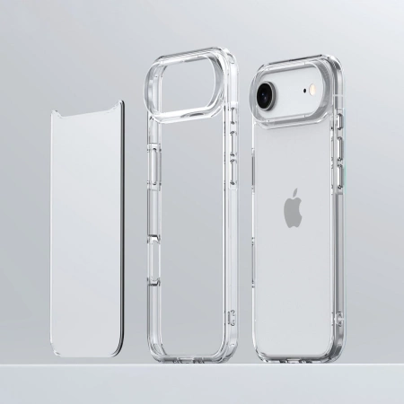 Etui Bizon Case Halo do iPhone Air, przezroczyste