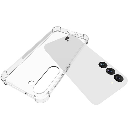 Etui + 2x szkło + obiektyw Bizon Case Clear Pack do Galaxy S23, przezroczyste