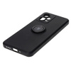Etui Bizon Case Silicone Ring Sq do Xiaomi Redmi Note 12 5G/Poco X5, czarne