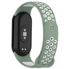 Pasek Bizon Strap Watch Octo do Xiaomi Mi Smart Band 8, zielono-biały