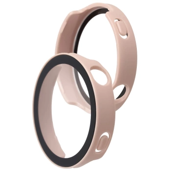 Etui ze szkłem do zegarka Bizon Case+Glass Watch do Huawei Watch GT6 41 mm, różowe