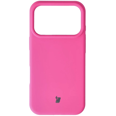 Silikonowe etui Bizon Soft Case do iPhone 17 Pro, fuksja