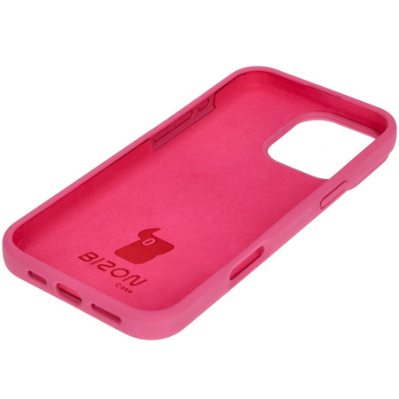 Silikonowe etui Bizon Soft Case do iPhone 16 Pro Max, fuksja