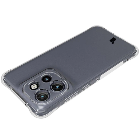 Elastyczne etui + 2x folia na ekran Bizon Case Clear Pack do Motorola Edge 50 Neo