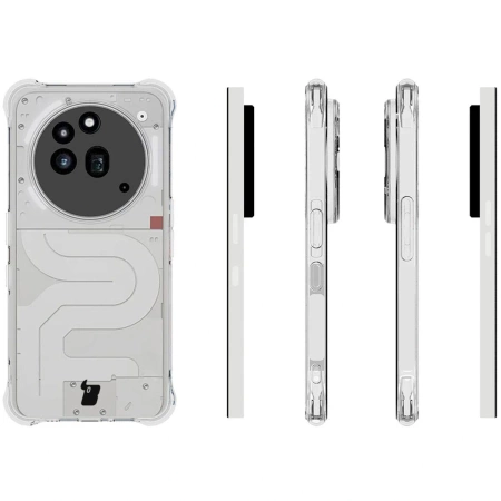Elastyczne etui + 2x szkło hartowane Bizon Case Clear Pack do Nothing Phone (3a) Pro
