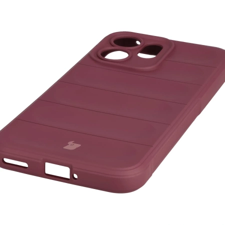 Pancerne etui Bizon Case Tur do Oppo Reno 14 F / 14 FS, burgundowe