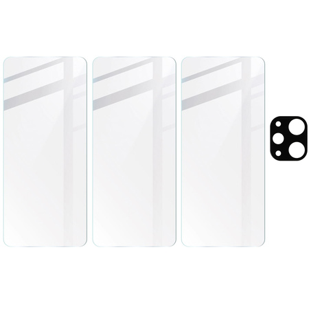 3x Szkło + szybka na aparat BIZON Clear 2 Pack do Xiaomi Redmi 12