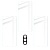 3x Szkło hartowane + szybka na aparat Bizon Glass Clear Pack do Moto E20