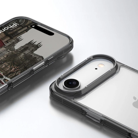 Etui Bizon Case Halo do iPhone Air, przydymione-czarne