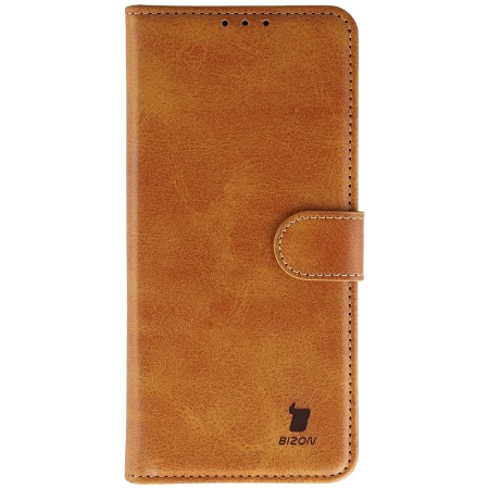 Etui z klapką Bizon Case Pocket do Motorola Moto G86 5G /G86 Power 5G, brązowe