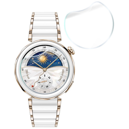 Folia hydrożelowa na ekran Bizon Glass Watch Hydrogel Duo do Huawei Watch GT 5 Pro 42 mm, 2 sztuki