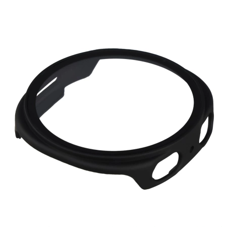 Etui ze szkłem do zegarka Bizon Case+Glass Watch do Samsung Galaxy Watch 8 44 mm, matowe czarne