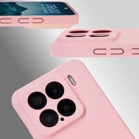 Etui Bizon Case Łupka do Xiaomi 15, różowe