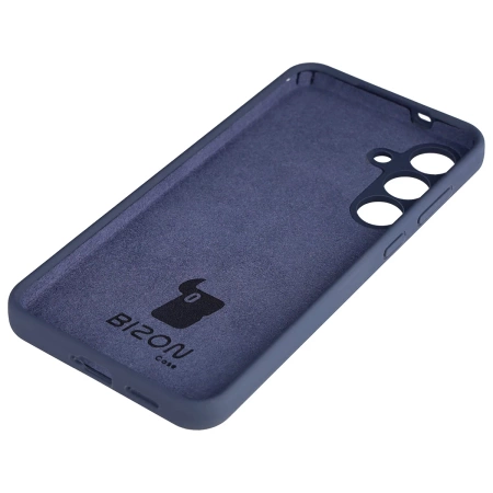 Silikonowe etui Bizon Soft Case do Galaxy S25 FE, ciemnoniebieskie