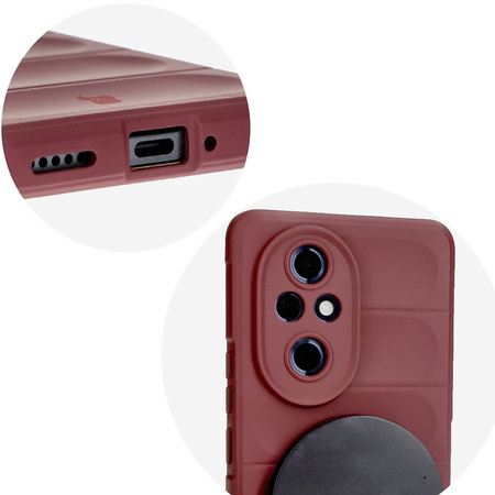 Pancerne etui Bizon Case Tur do Honor 200 Pro, burgundowe