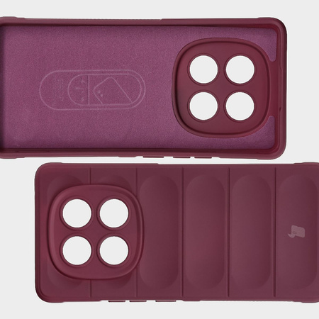 Pancerne etui Bizon Case Tur do Xiaomi Redmi Note 14 Pro 4G, burgundowe