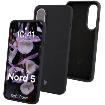 Silikonowe etui Bizon Soft Case do OnePlus Nord 5, czarne
