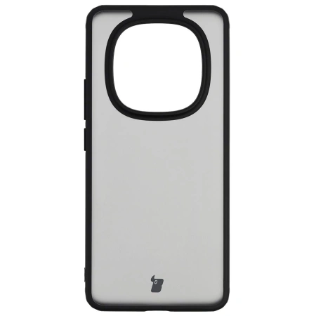 Etui Bizon Case Angelo do Xiaomi Redmi Note 15 4G / 5G / POCO M8 5G, przydymione z czarną ramką