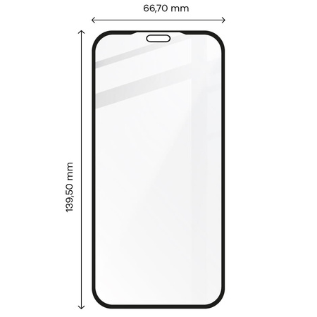 Szkło hartowane Bizon Glass Edge - 2 sztuki + ochrona na obiektyw, iPhone Xs / X, czarne