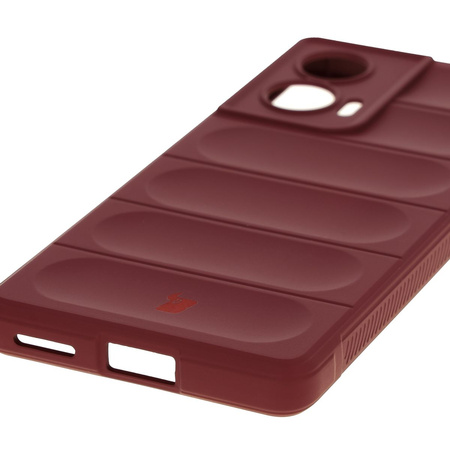 Pancerne etui Bizon Case Tur do Motorola Edge 50 Fusion, ciemnofioletowe