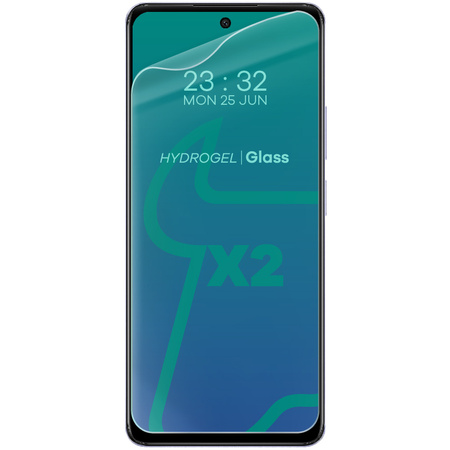 Etui + 2x szkło Bizon Case Clear Pack do Oppo A79 5G, przezroczyste