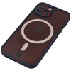 Etui Bizon Case Hybrid MagSafe do Apple iPhone 13 Mini, granatowe