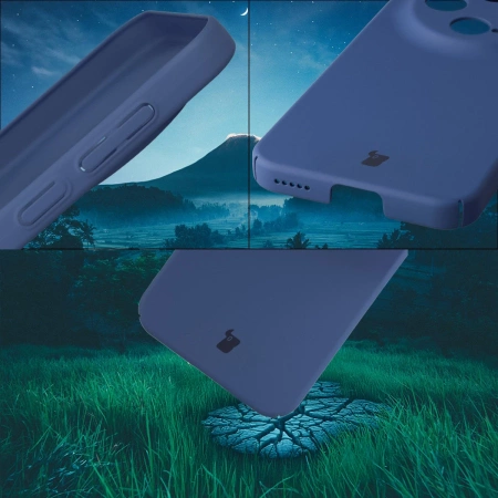 Etui Bizon Case Łupka do Vivo X300, niebieskie