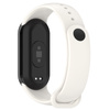 Silikonowy pasek Bizon Strap Watch Dots do Xiaomi Smart Band 10 / 9 / 9 NFC / 8, biały
